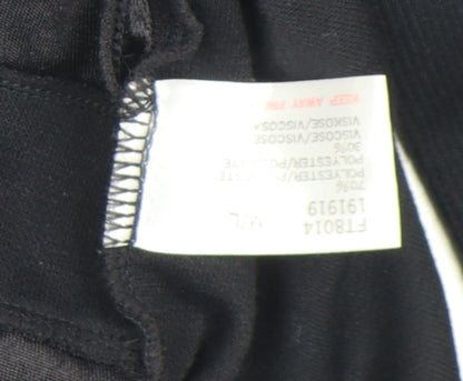 Womens UK Size L By Design Black Basic Blouse