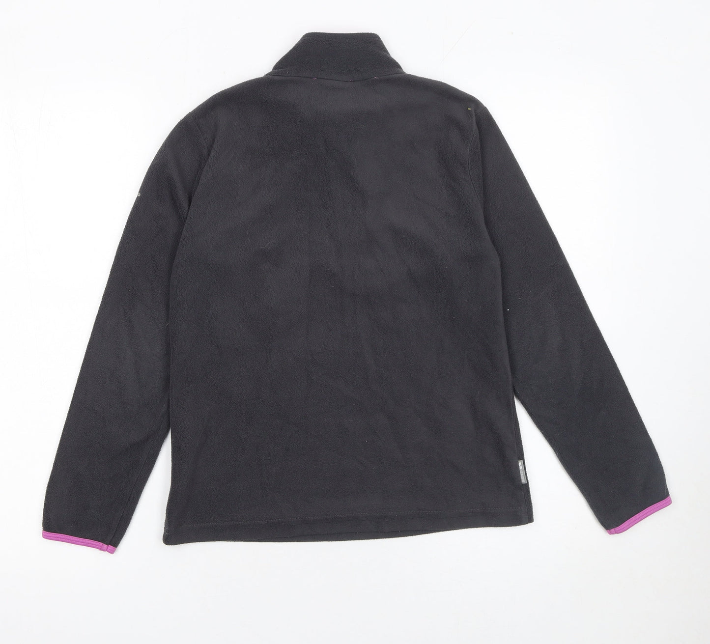 Trespass Girls Black Fleece 1/4 Zip Pullover Sweatshirt 11-12 Years