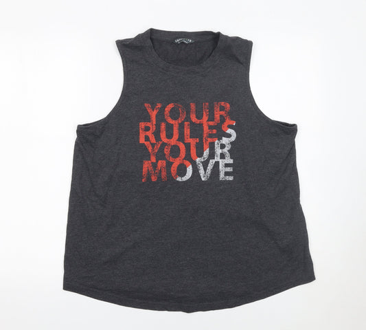 Marks and Spencer Women's Grey Sleeveless Tank Top Size 16 Activewear