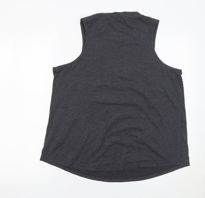 Marks and Spencer Women's Grey Sleeveless Tank Top Size 16 Activewear