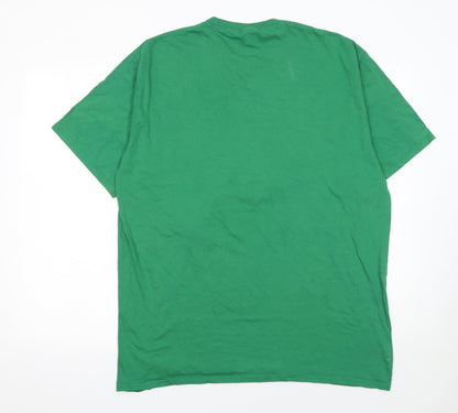 Mens UK Size XL Port & Company Green  T-Shirt