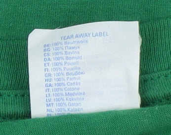 Mens UK Size XL Port & Company Green  T-Shirt