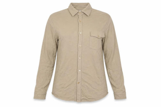 Womens UK Size M Reiss Beige Basic Button-Up