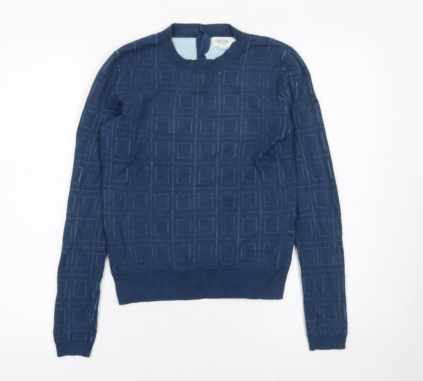 Womens UK Size XS Sixton London Blue Pullover Jumper