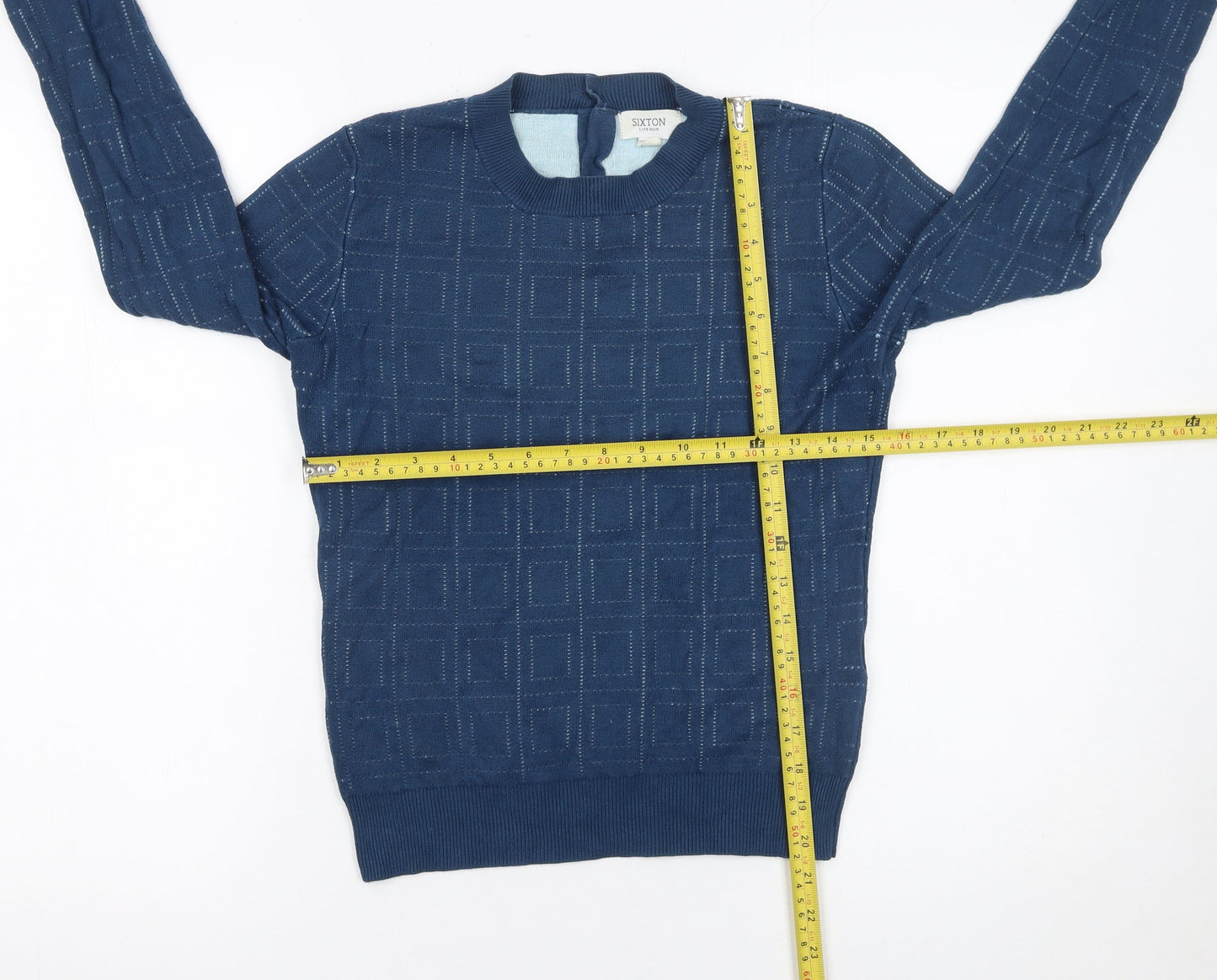 Womens UK Size XS Sixton London Blue Pullover Jumper
