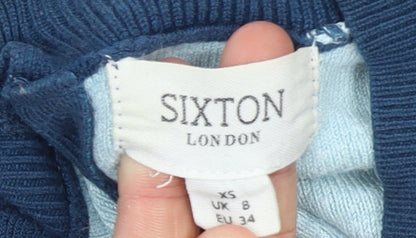 Womens UK Size XS Sixton London Blue Pullover Jumper
