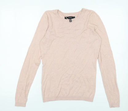 Womens UK Size XS VERO MODA Pink Pullover Jumper