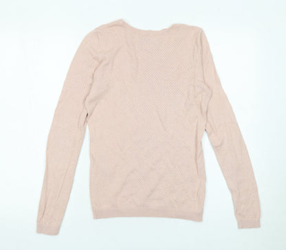 Womens UK Size XS VERO MODA Pink Pullover Jumper