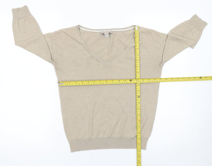 Womens UK Size XS Banana Republic Beige Pullover Jumper