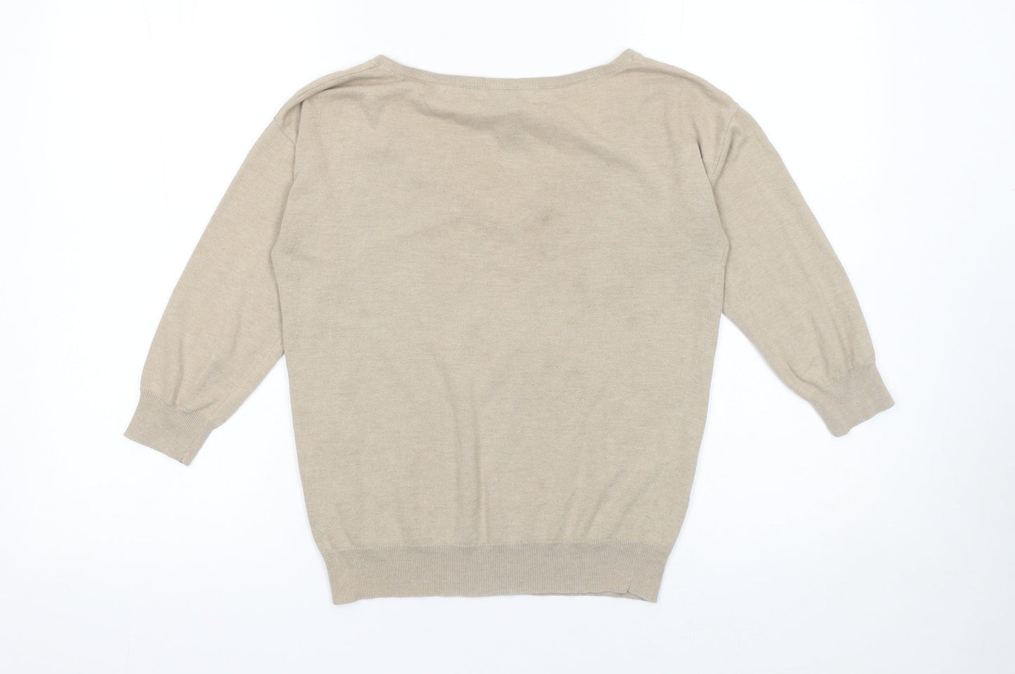 Womens UK Size XS Banana Republic Beige Pullover Jumper