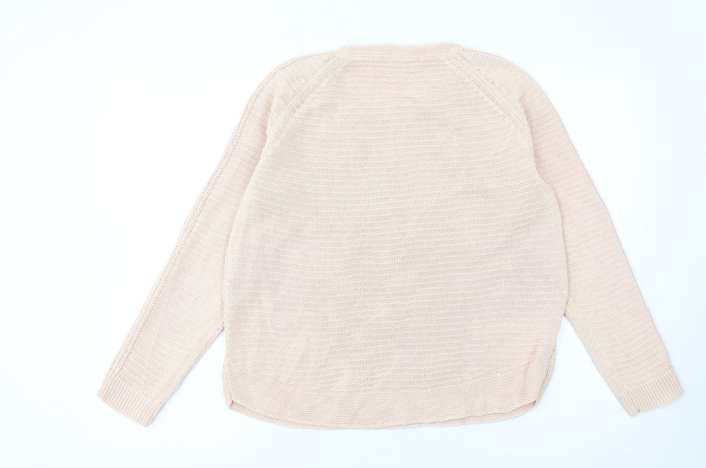 Betty Jackson Black Women's Beige Cotton Knit Jumper Size 12