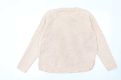 Betty Jackson Black Women's Beige Cotton Knit Jumper Size 12