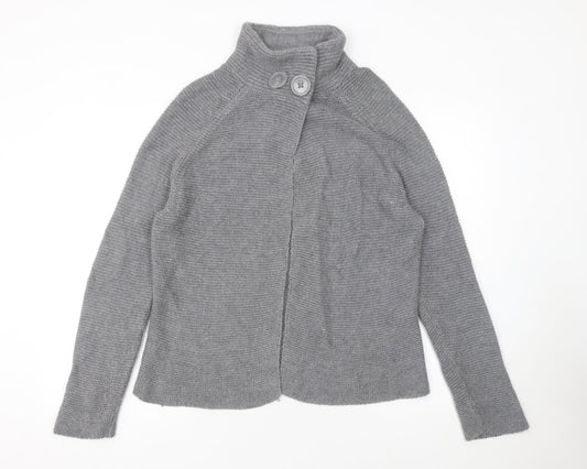 Fenn Wright Manson Women's Grey High Neck Knit Cardigan L