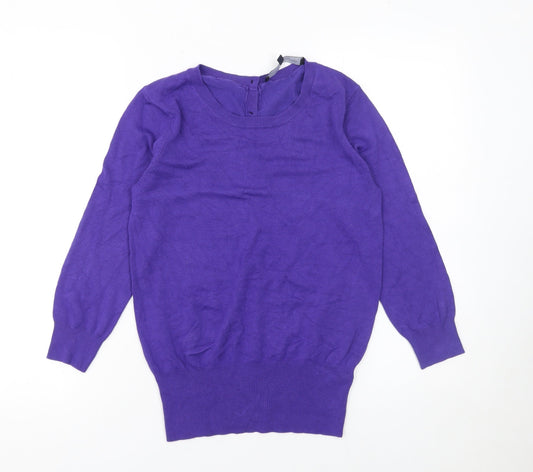 Womens UK Size XS French Connection Purple Cardigan Jumper