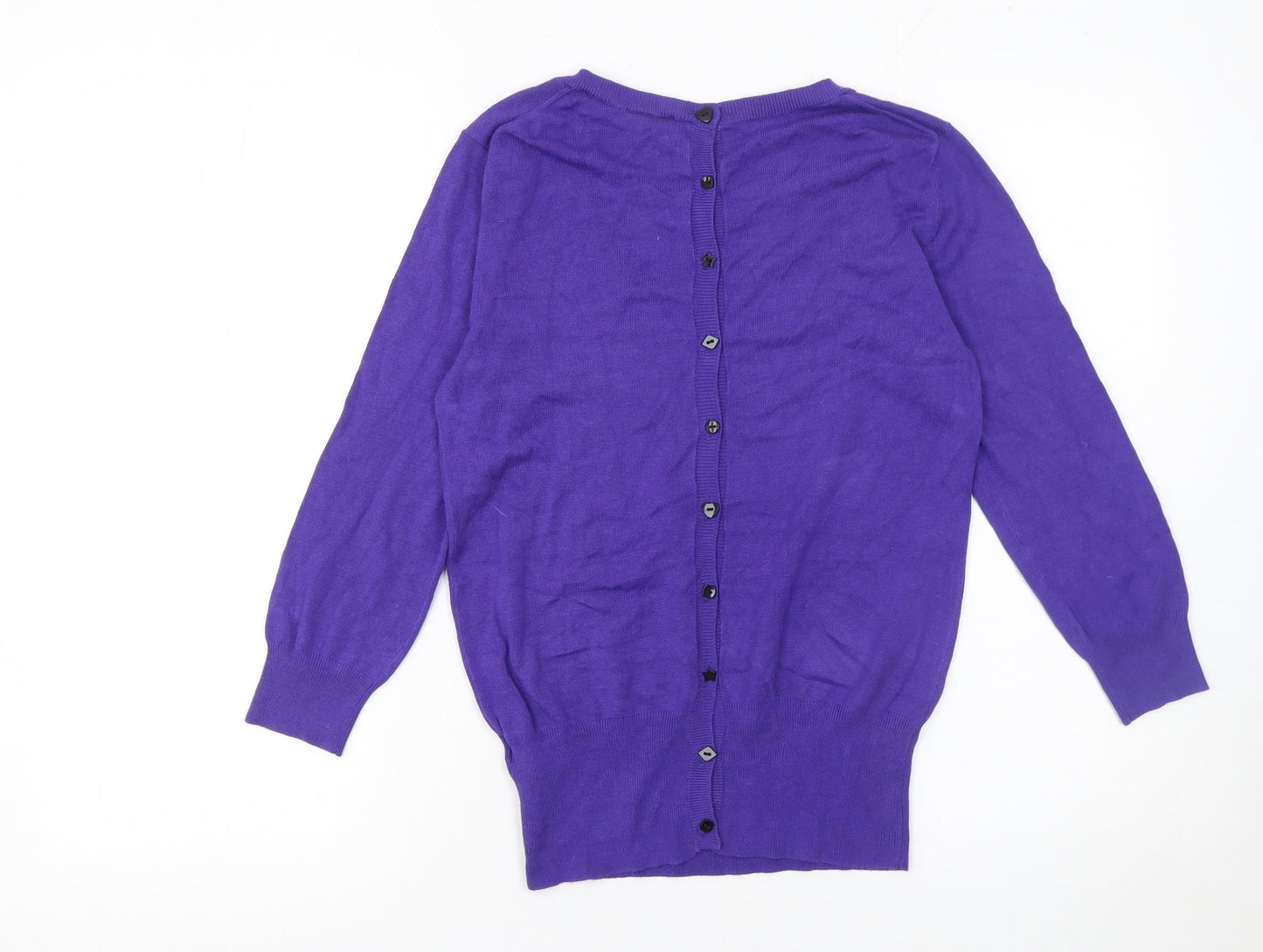 Womens UK Size XS French Connection Purple Cardigan Jumper