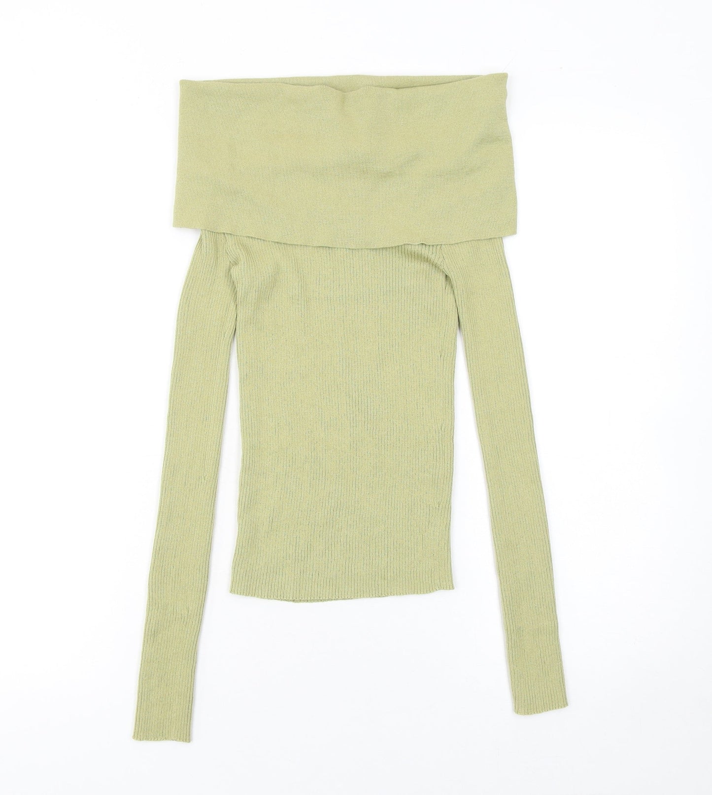 Womens UK Size 12 Zara Green Pullover Jumper