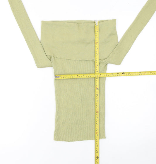 Womens UK Size 12 Zara Green Pullover Jumper