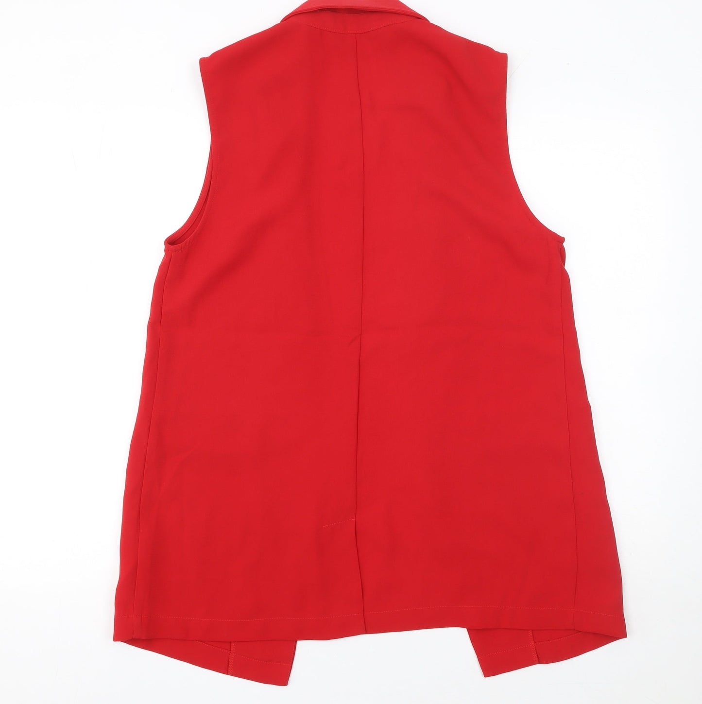 Womens UK Size M JustFab Regular Red Suit Waistcoat