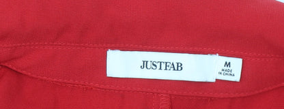Womens UK Size M JustFab Regular Red Suit Waistcoat
