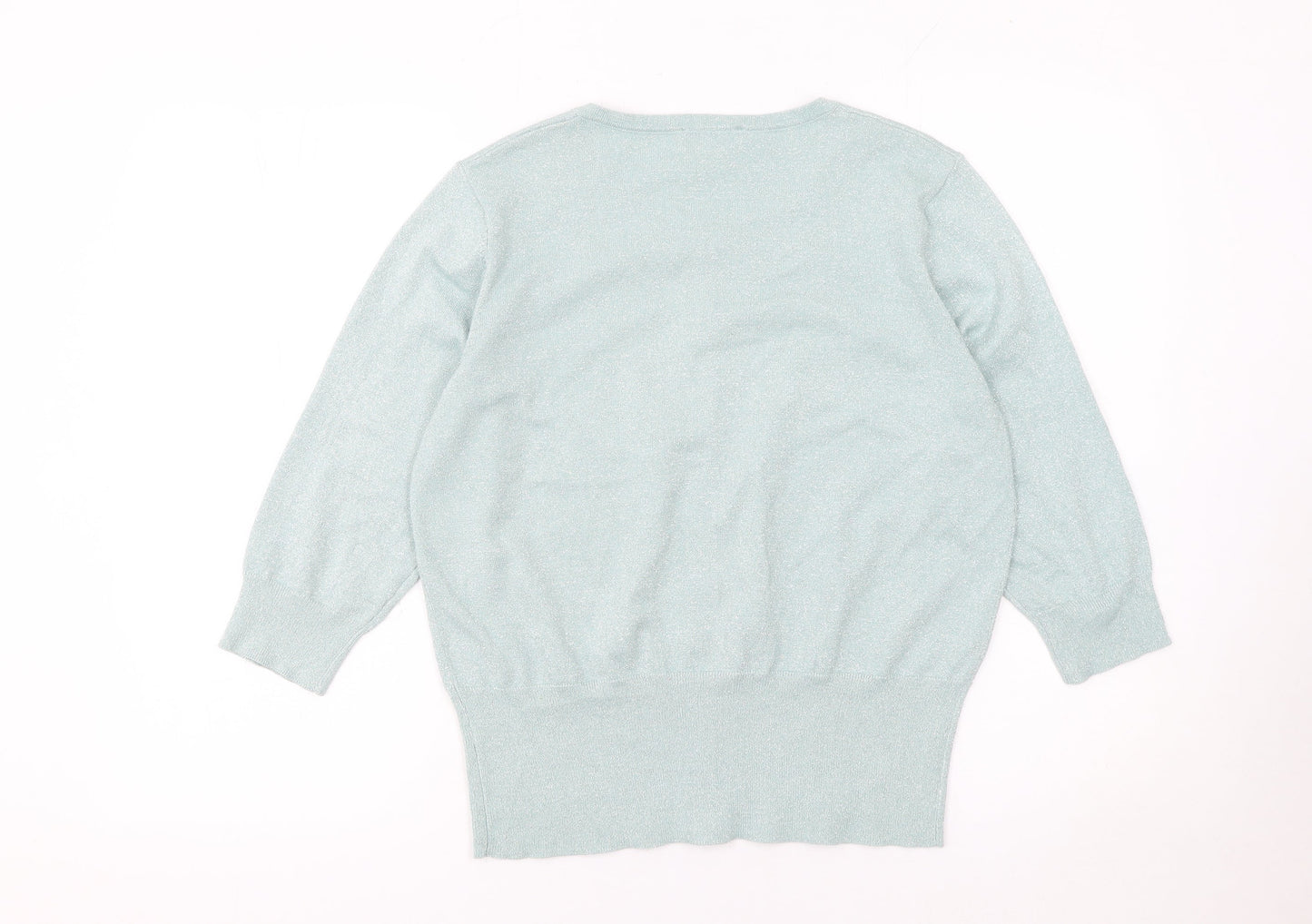 Womens UK Size L Linea Green Cardigan Jumper