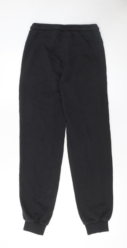 Boys UK Size 14 Years PUMA Regular Fit Jogger Black Trousers
