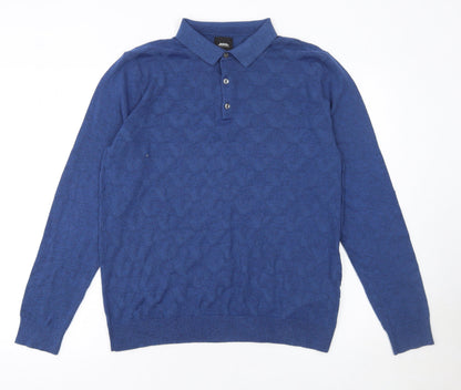 Mens UK Size L Burton Menswear London Cotton Blend Polo Shirt