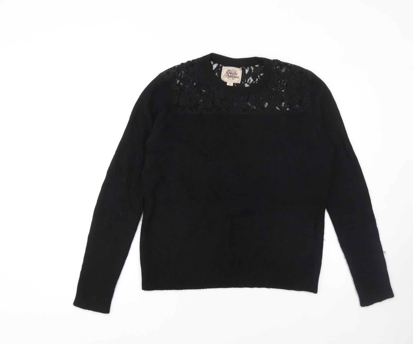 Womens UK Size XL Arabella & Addison Black Cardigan Jumper