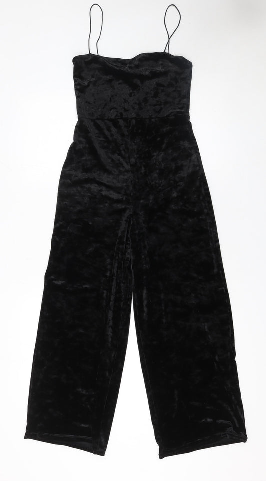 Womens UK Size XS Pins and Needles One-Piece Black Jumpsuit