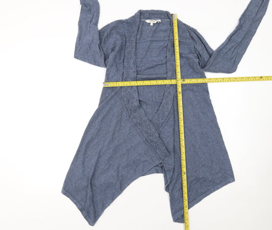 Womens UK Size 8 FatFace Blue Cardigan Jumper