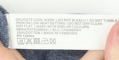 Womens UK Size 8 FatFace Blue Cardigan Jumper