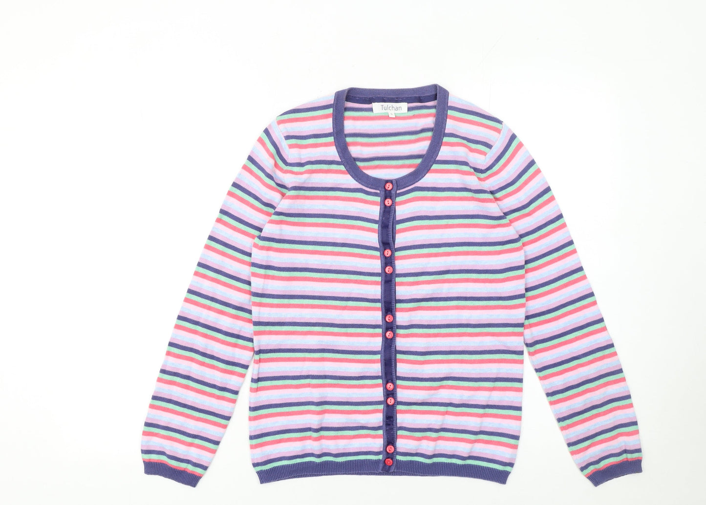 Womens UK Size S Tulchan Multicoloured Cardigan Jumper