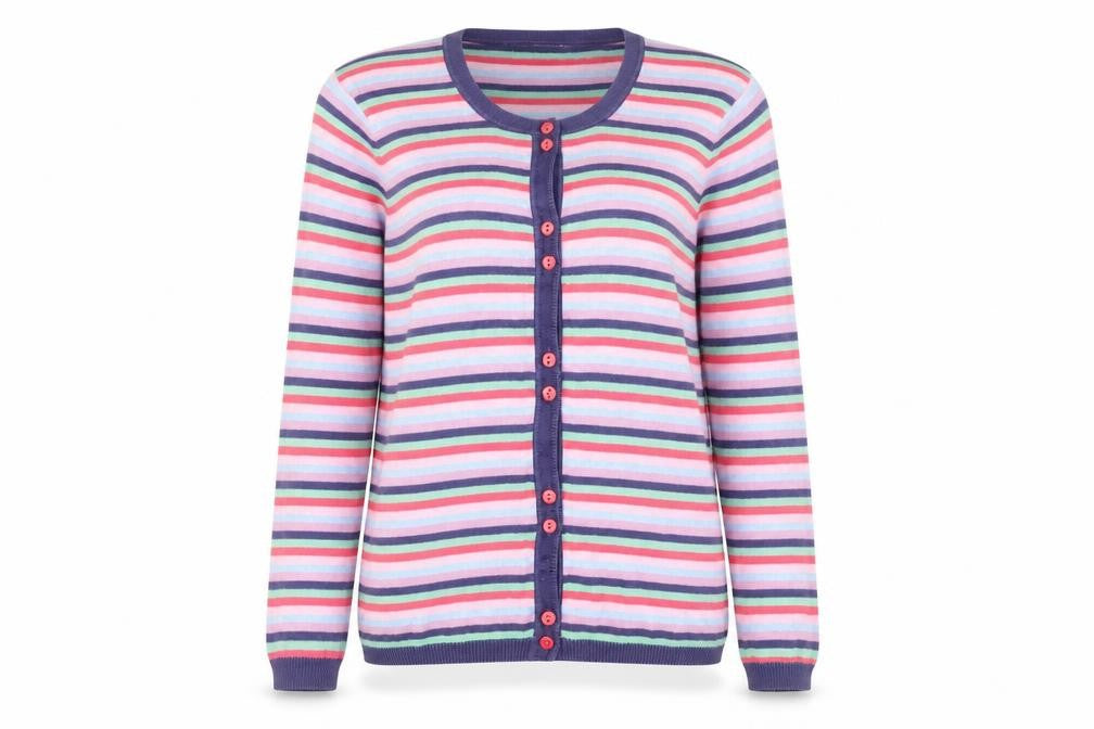 Womens UK Size S Tulchan Multicoloured Cardigan Jumper
