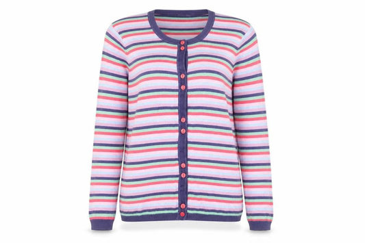 Womens UK Size S Tulchan Multicoloured Cardigan Jumper