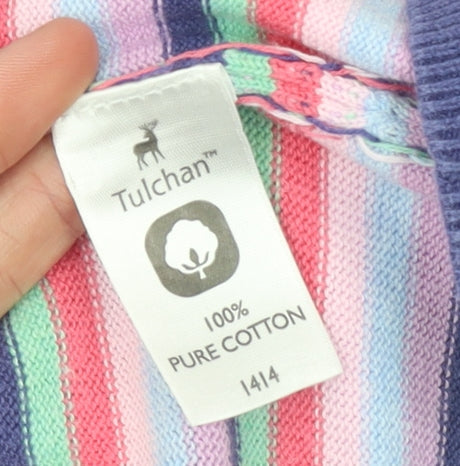 Womens UK Size S Tulchan Multicoloured Cardigan Jumper