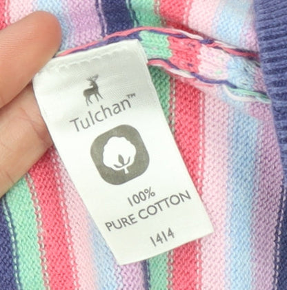 Womens UK Size S Tulchan Multicoloured Cardigan Jumper
