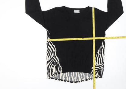 Womens UK Size S Wallis Black Pullover Jumper