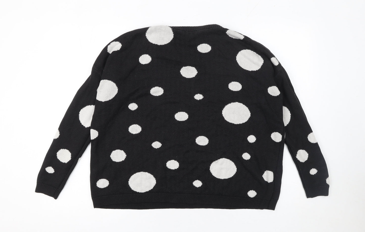 Womens UK Size 8 Mango Black Pullover Jumper