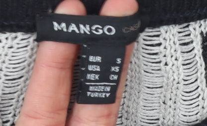 Womens UK Size 8 Mango Black Pullover Jumper