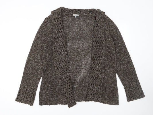 Womens UK Size L Marks and Spencer Brown Cardigan Jumper