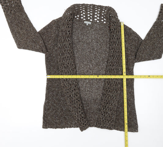 Womens UK Size L Marks and Spencer Brown Cardigan Jumper