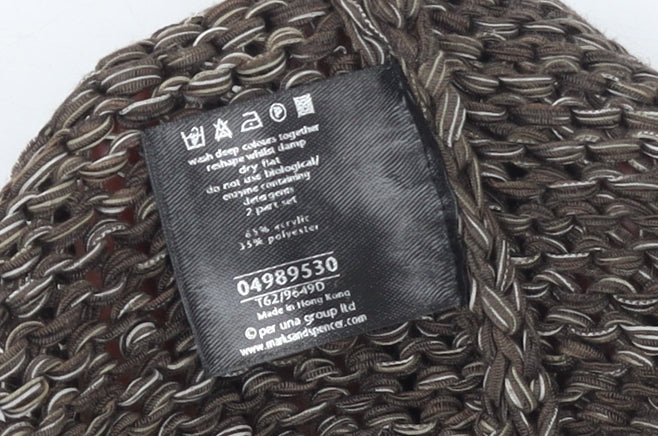 Womens UK Size L Marks and Spencer Brown Cardigan Jumper