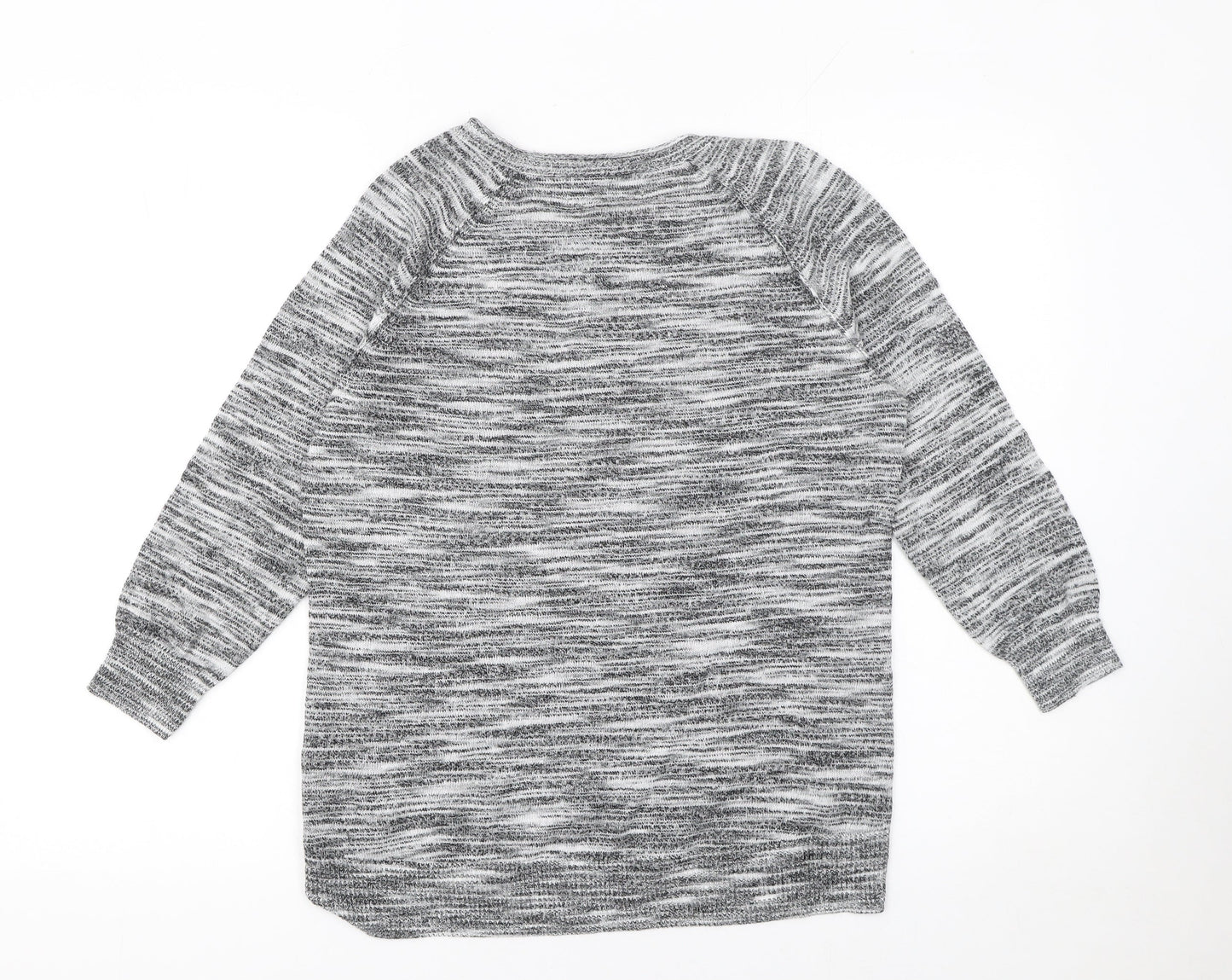 Womens UK Size 12 NEXT Grey Basic Button-Up