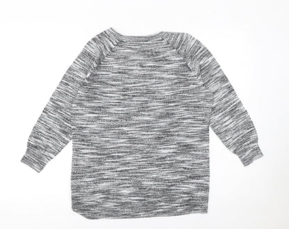 Womens UK Size 12 NEXT Grey Basic Button-Up