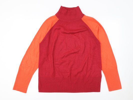Womens UK Size XS Marks and Spencer Red Pullover Jumper