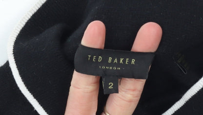 Womens UK Size 10 Ted Baker Black Pullover Jumper