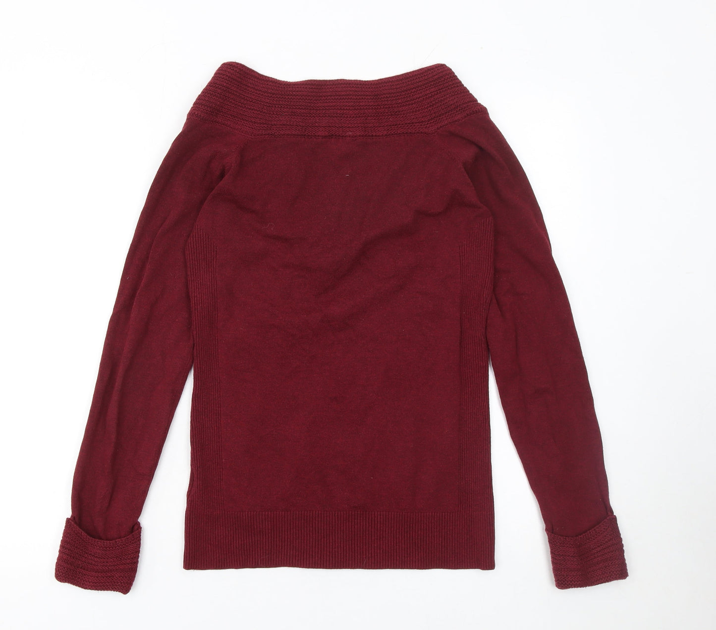 Womens UK Size M Le Chateau Red Pullover Jumper