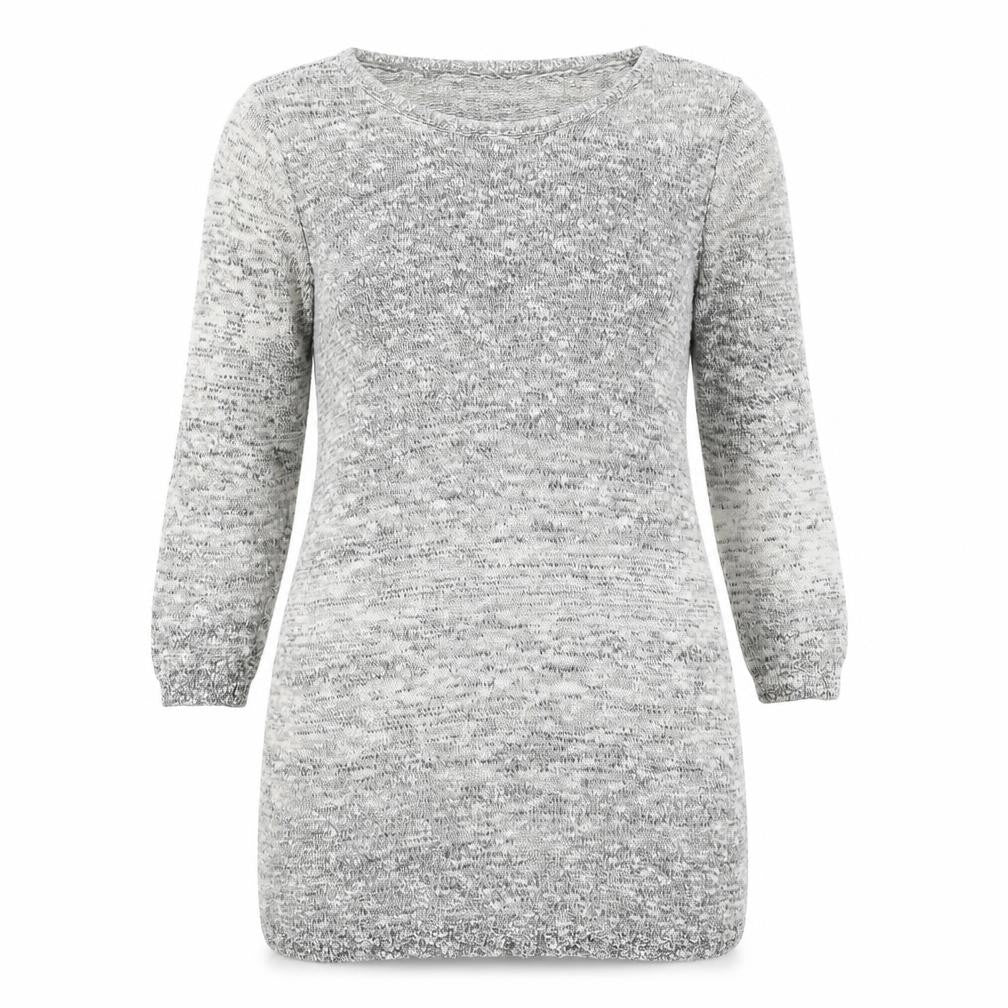 Womens UK Size M Lands' End Grey Tunic Jumper