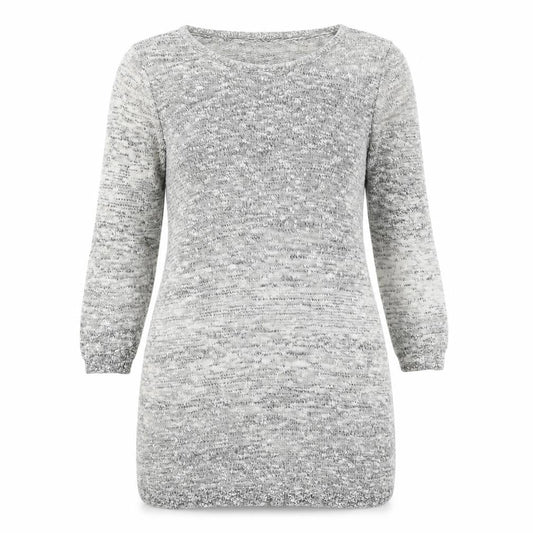 Womens UK Size M Lands' End Grey Tunic Jumper