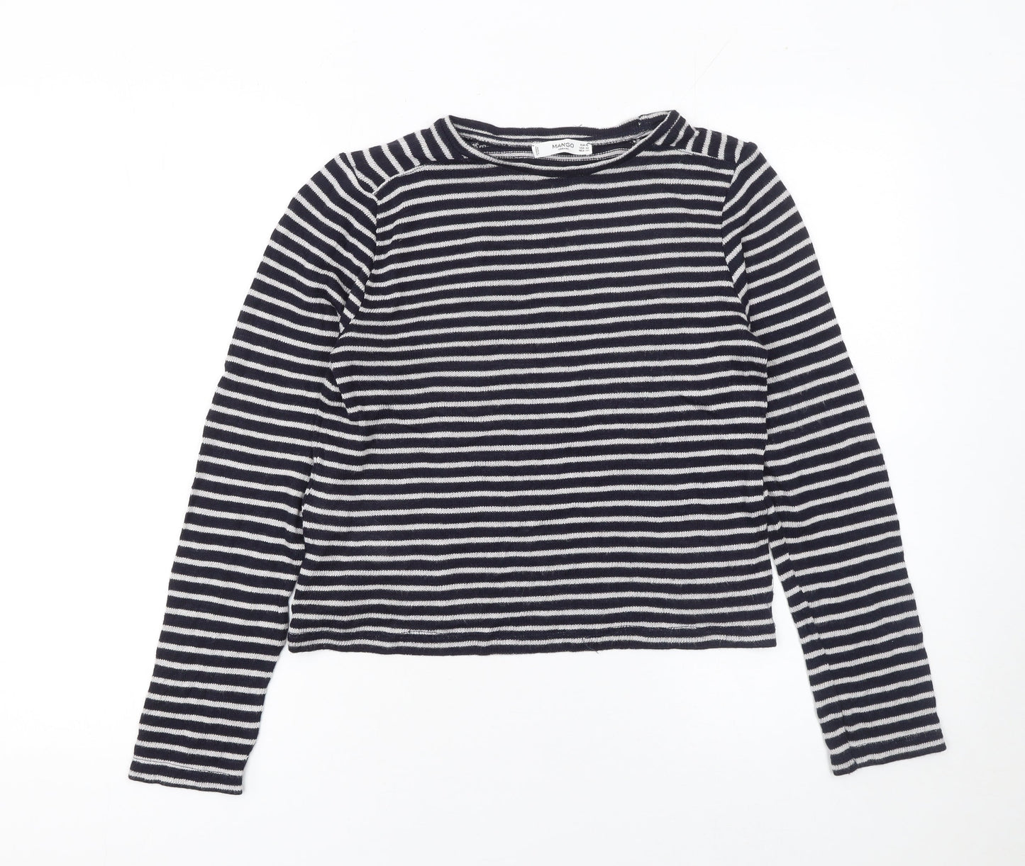 Womens UK Size 8 Mango Blue Pullover Jumper