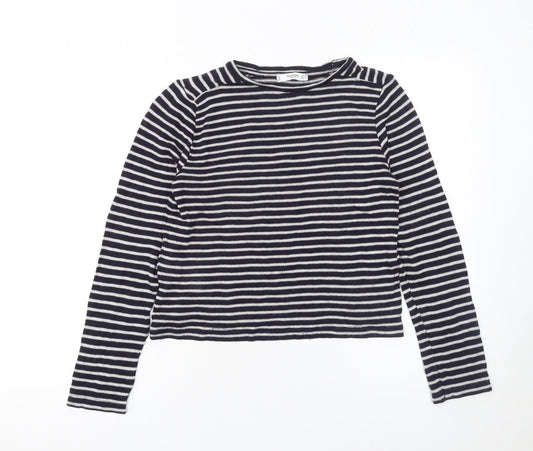 Womens UK Size 8 Mango Blue Pullover Jumper